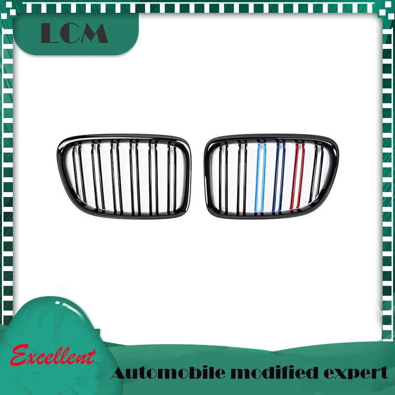 ABS Пластик двойные рейки черный глянец/матовый черный/тройной Цвет + Хром