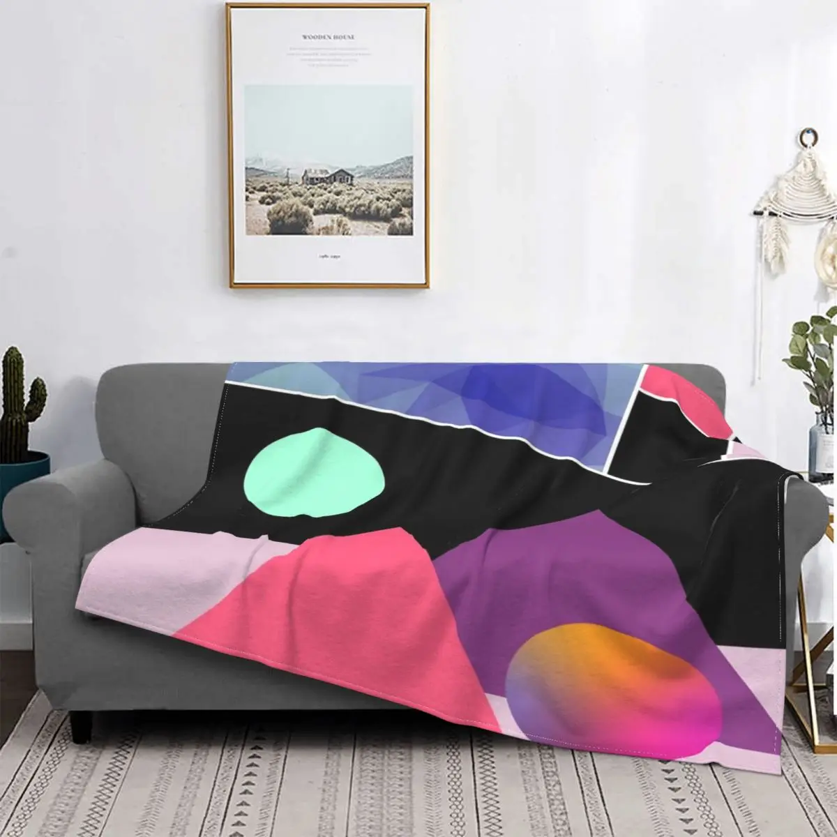 

Manta a cuadros для детей, Kawaii cobertor para cama, sofa, cama, triaglos, color rosa, morado y Blue