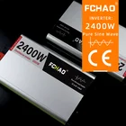 Инвертор немодулированного синусоидального сигнала FCHAO, 2400 Вт, 12 В постоянного тока в 220 В переменного тока, домашний преобразователь напряжения, автомобильные аксессуары, светодиодный дисплей, розетка EU US JP