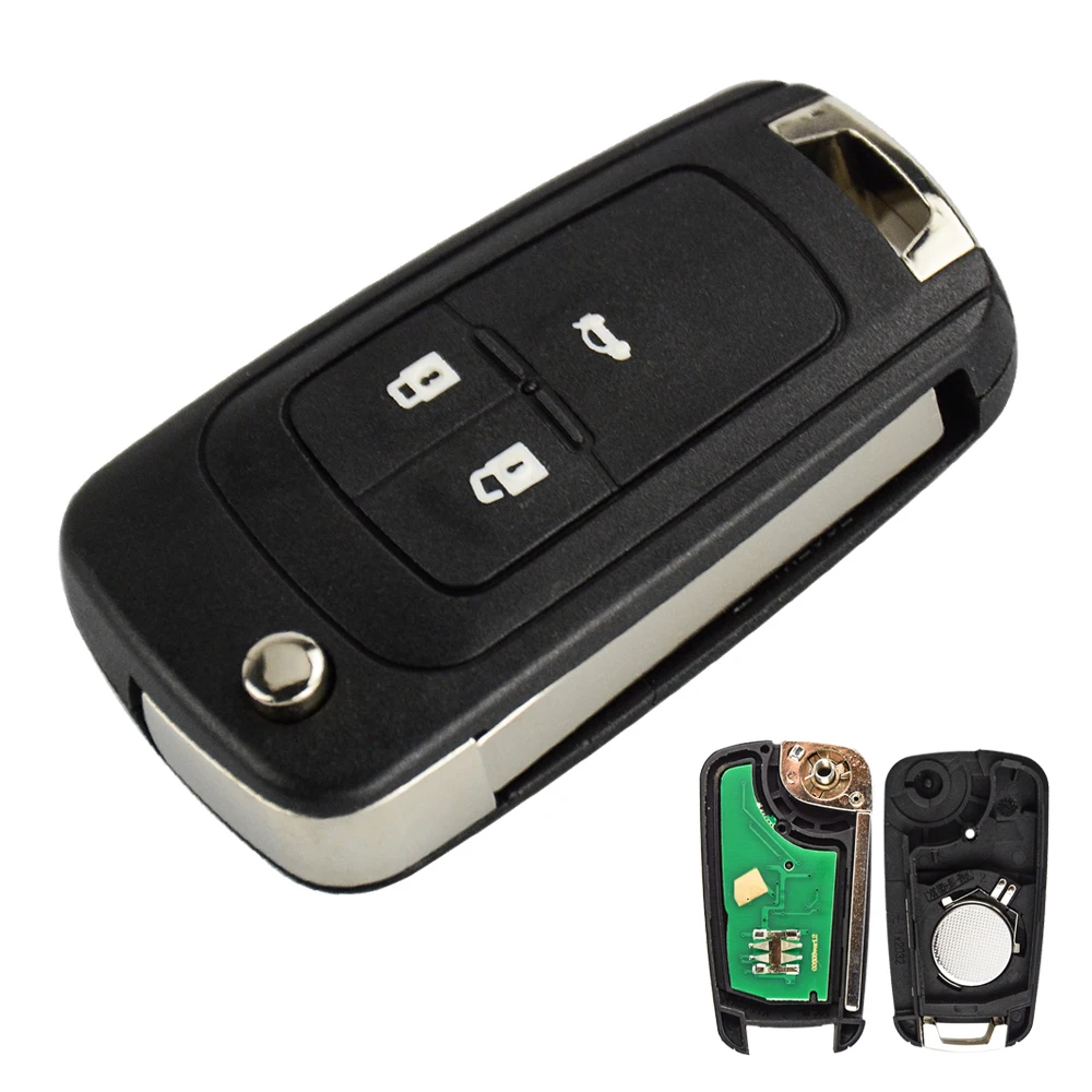 OkeyTech 2 3 4 кнопки в комплекте флип Автомобильный Дистанционный ключ для Opel astra h g j Vauxhall ключ Замена 433 МГц ID46 Электронный чип на плате