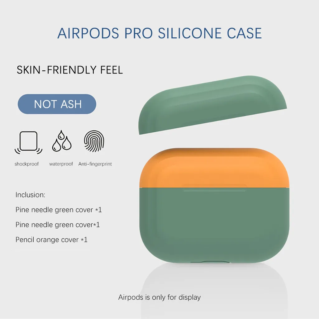 Жидкий силиконовый Ультратонкий чехол для Airpods Pro наушников Bluetooth Air Pods защитный