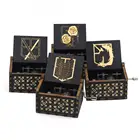 Хит атакующие гиганты Скаутинг Легион музыкальная шкатулка белая синяя черная древесина Youre My Sunshine тема крестного отца музыка подарок на день рождения