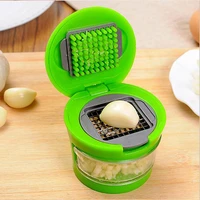 multi function garlic press 1pcs random color cutting garlic stainless steel cooking tools kitchen accessories