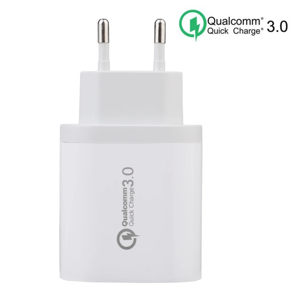 3 USB зарядное устройство QC3.0 быстрое зарядное устройство для iPhone X 8 7 Xiaomi Mi 8 Быстрый Настенный адаптер зарядное устройство для мобильного телефона s EU штекер