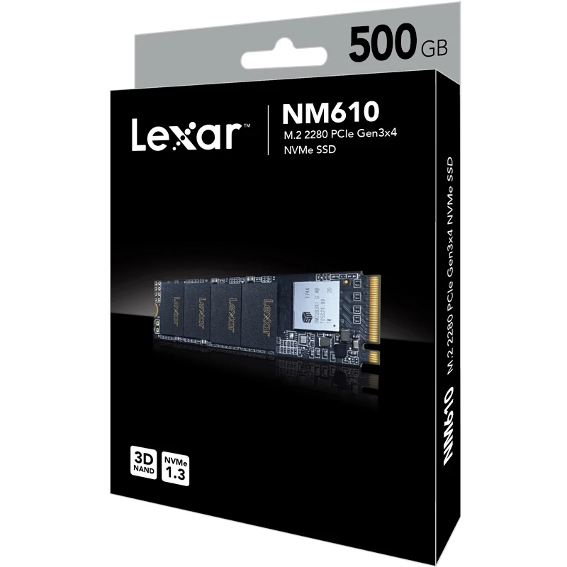 Lexar LNM610 3D NAND SSD 250 ГБ 500 1 ТБ M.2 2280 NVMe PCIe Gen3.0x4 Внутренний твердотельный диск Жесткий