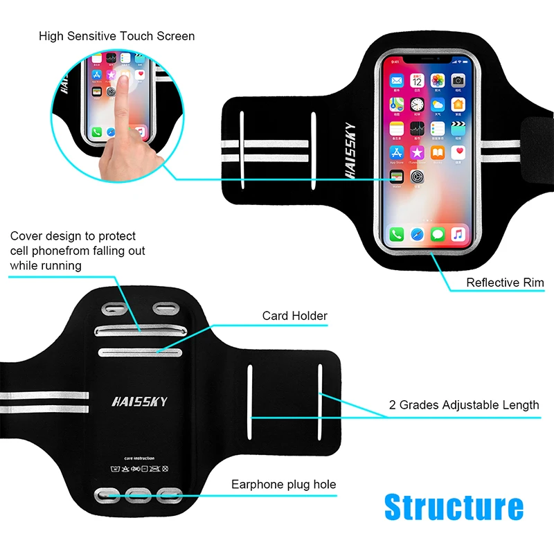 5 0 ''спортивные нарукавники для iPhone SE 2020 6 6s 7 8 портативный пояс тренажерного