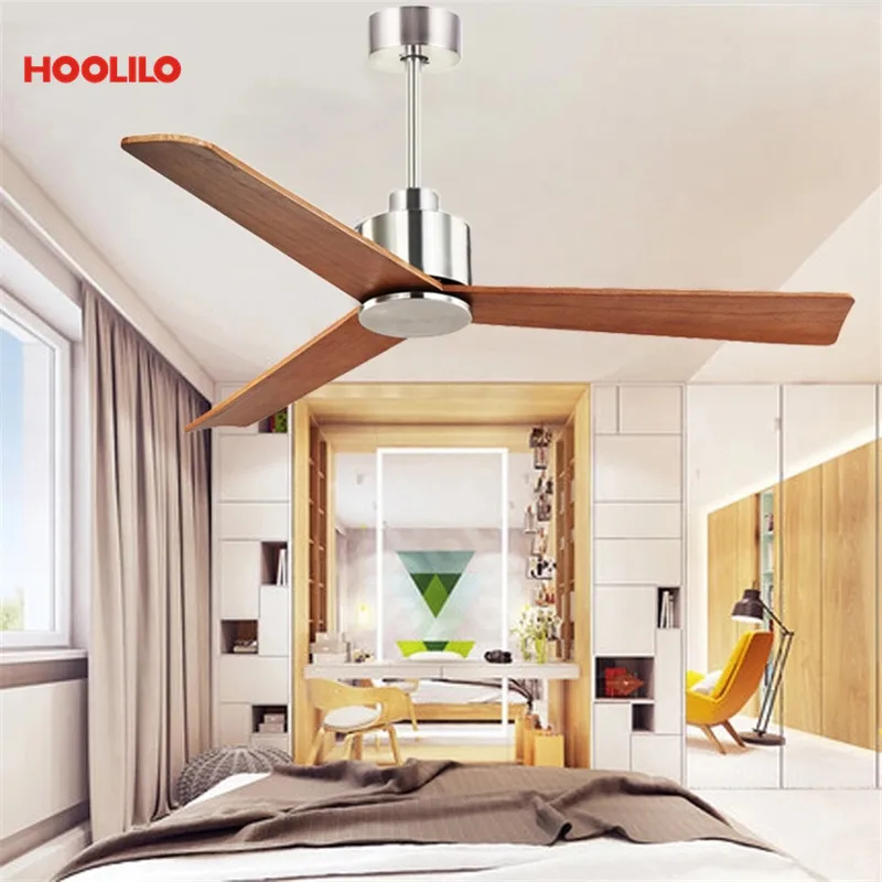 Стильный Европейский Простой 52 дюймовый потолочный вентилятор с дистанционным