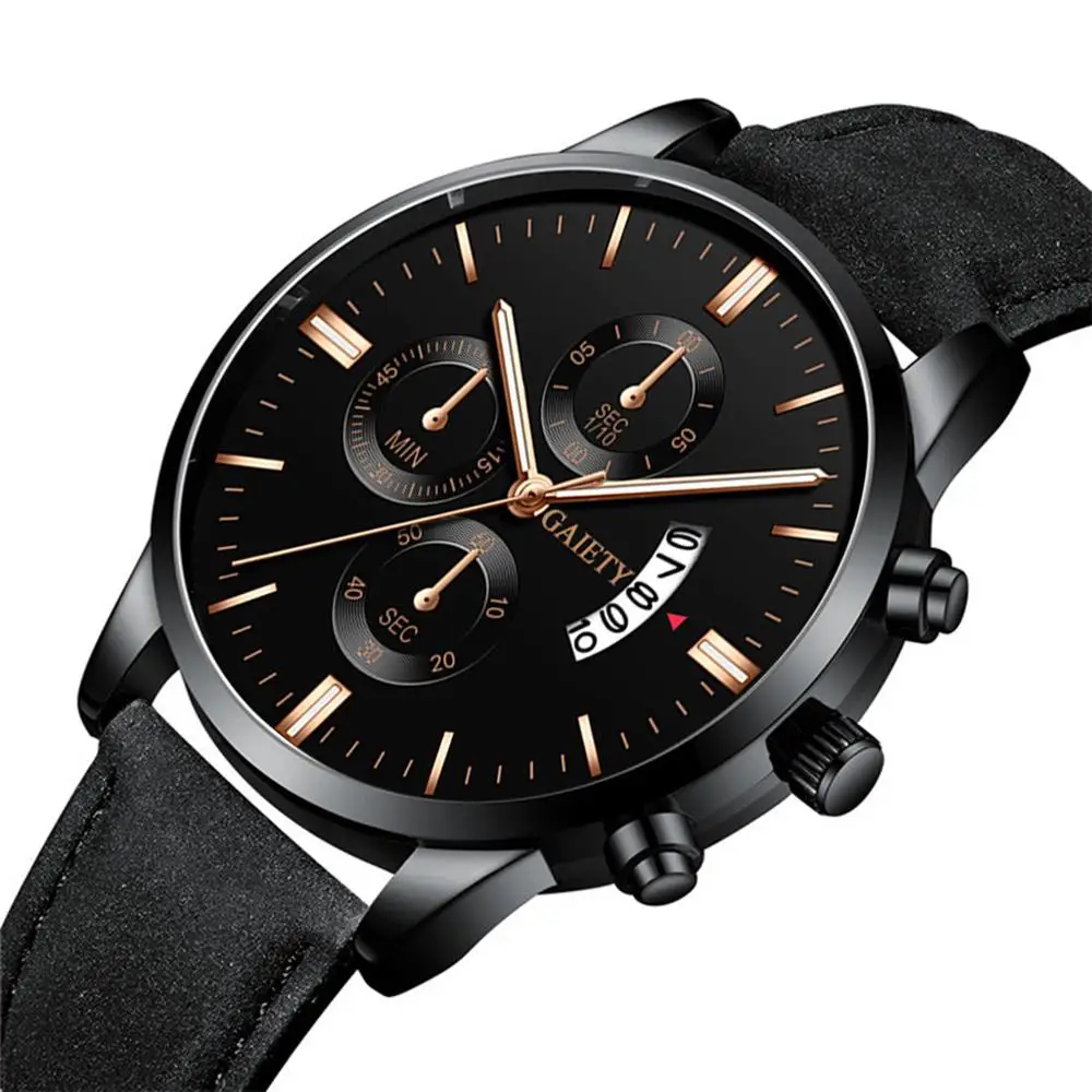 

2020 Relogio Masculino Watches Men Fashion Sport Leather Band Watch Quartz Business Wristwatch Clock Reloj Hombre Dropshipping