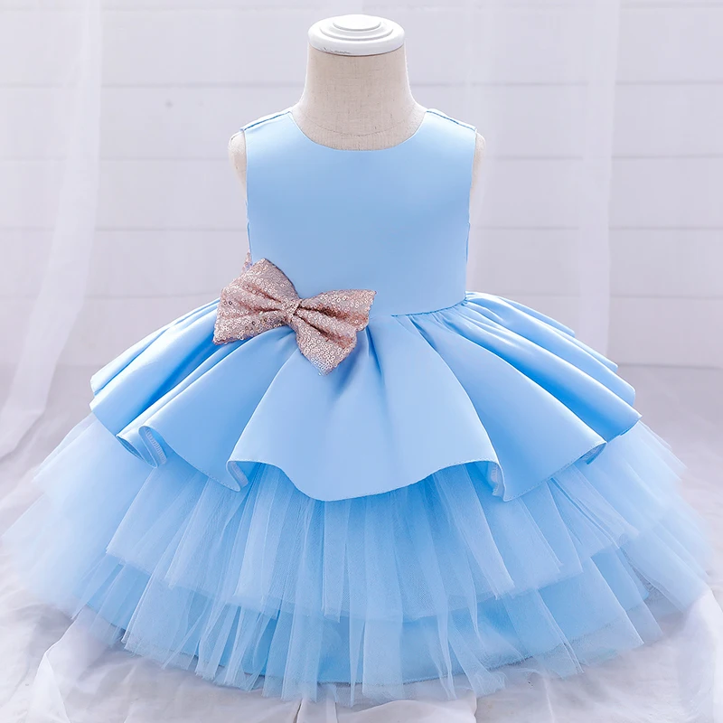 Newborn Flowers Clothes Baby Girl Dress Sleeveless 1st Birthday For Frock Party Princess Vestidos 0-2 Years |