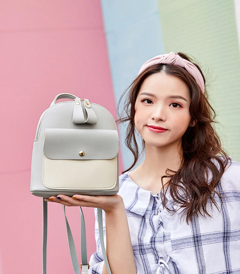 Маленький рюкзак для девочек-студенток два Наплечные мини сумки диагональный