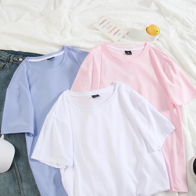 

Tshirt women Funny Cotton T shirt unisex tshirt Harajuku street wear 10 Colors