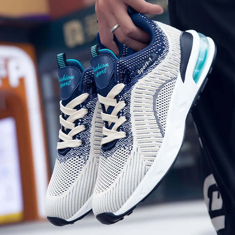 

Plus Size Men Casual Shoes Fashion Sneakers Mesh Breathable Loafers Low Cut Lace-up Spring Autumn 2021 New Casual Shoes Men