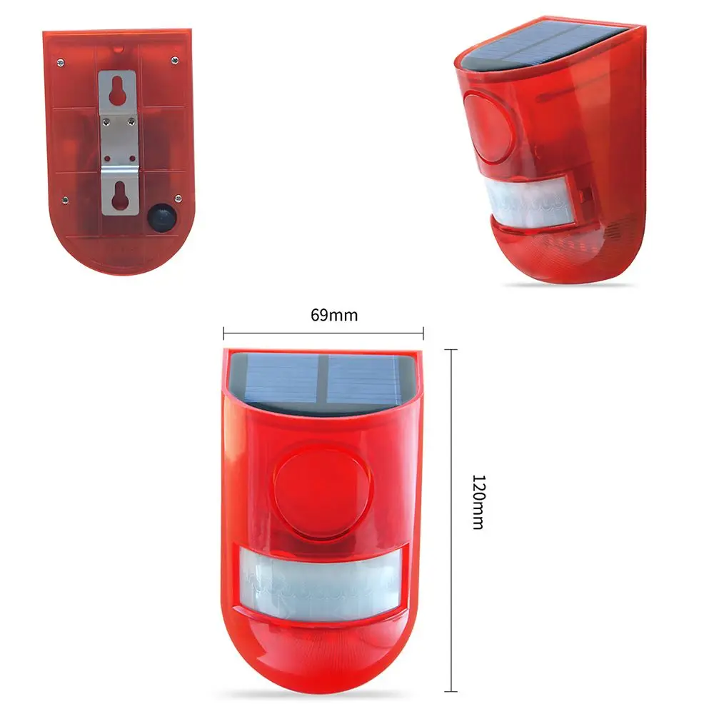 Звуковая сигнализация на солнечной батарее мигающая светодиодная система