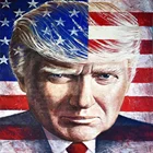 Алмазная живопись с Дональдом Трампом и флагом, мозаика, наборы для вышивки крестиком 5D, алмазная вышивка сделай сам, полное украшение для дома