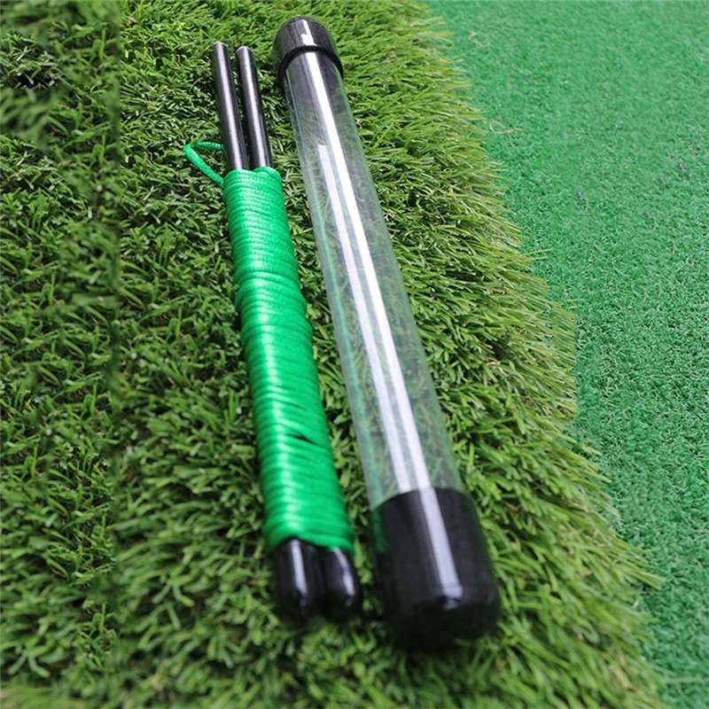 

1pc Golf Alignment Sticks Fiberglass Swing Putting String Pegs Golf Direction Practice Training Aids