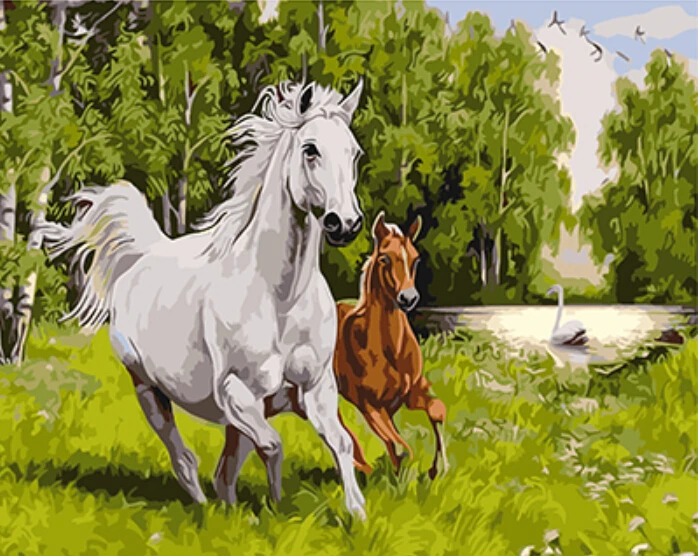 Картина по номерам "PAINTBOY" с рамкой "Живопись и каллиграфия" домашний декор стены искусства GX9964 40*50см.