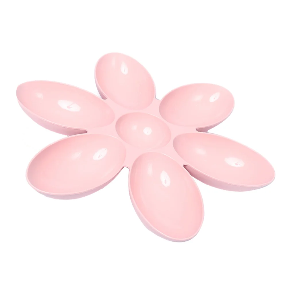 

1Pc Cat Feeding Basin Household Pet Bowl Petal Shaped Food Basin Container