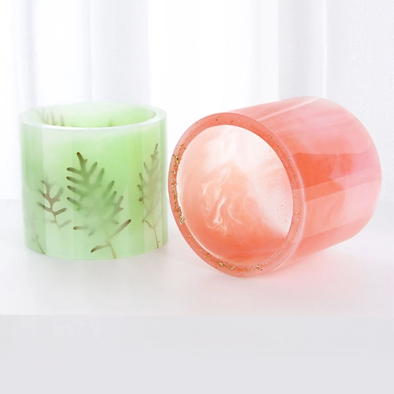

Pen Holder Epoxy Resin Mold Succulent Plant Pot Silicone Mould DIY Crafts Home Decorations Ornaments Casting Tool LX9E
