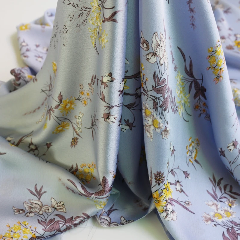 

100cm*150cm Soft Crepe Charmeuse Material Fabric Dress Scarf Tecido Tilda