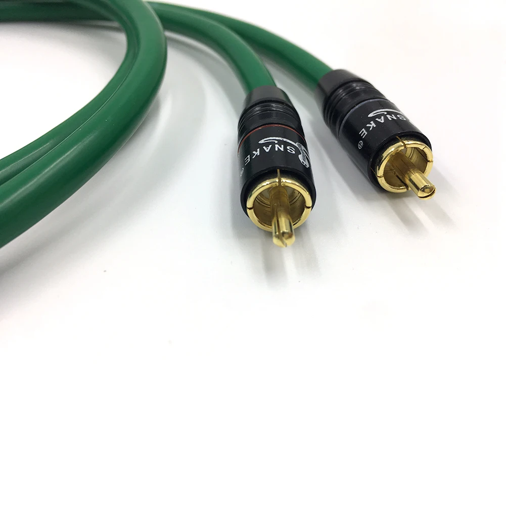 Hi Fi 2328 посеребренный 2RCA кабель высокое качество 6N OFC RCA мужской аудио