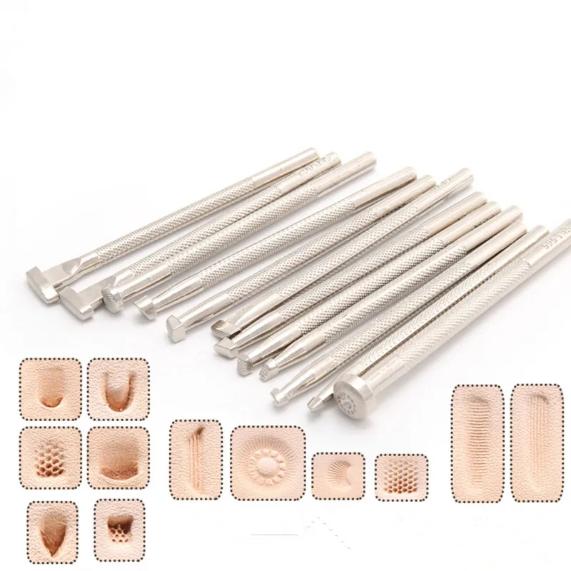 1 шт. кожевенное ремесло рабочее седло штамповка набор резьба узоры ручной работы