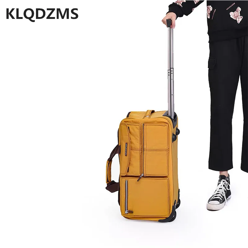 KLQDZMS Fashion Trolley Luggage Bag 20 Inch Unique Handbag Creative Sports Suitcase Personalized  Rolling Luggage Hot Sell