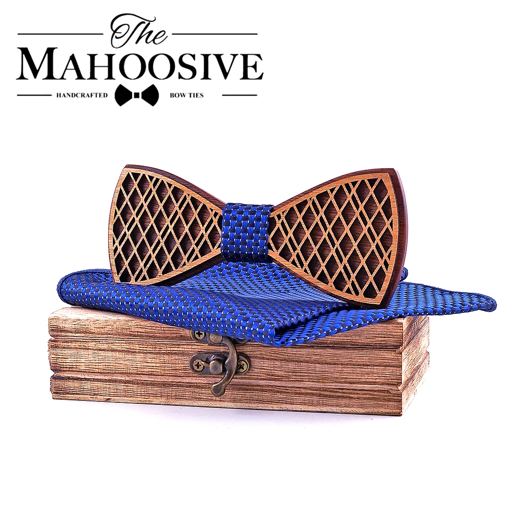 Модный свадебный костюм деревянный галстук бабочка комплект для мужчин вечерние