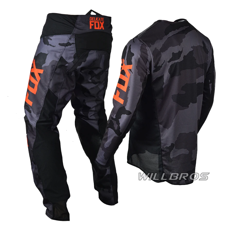 Комплект снаряжения для мотокросса из джерси и брюк с мотивом Лиса | Автомобили