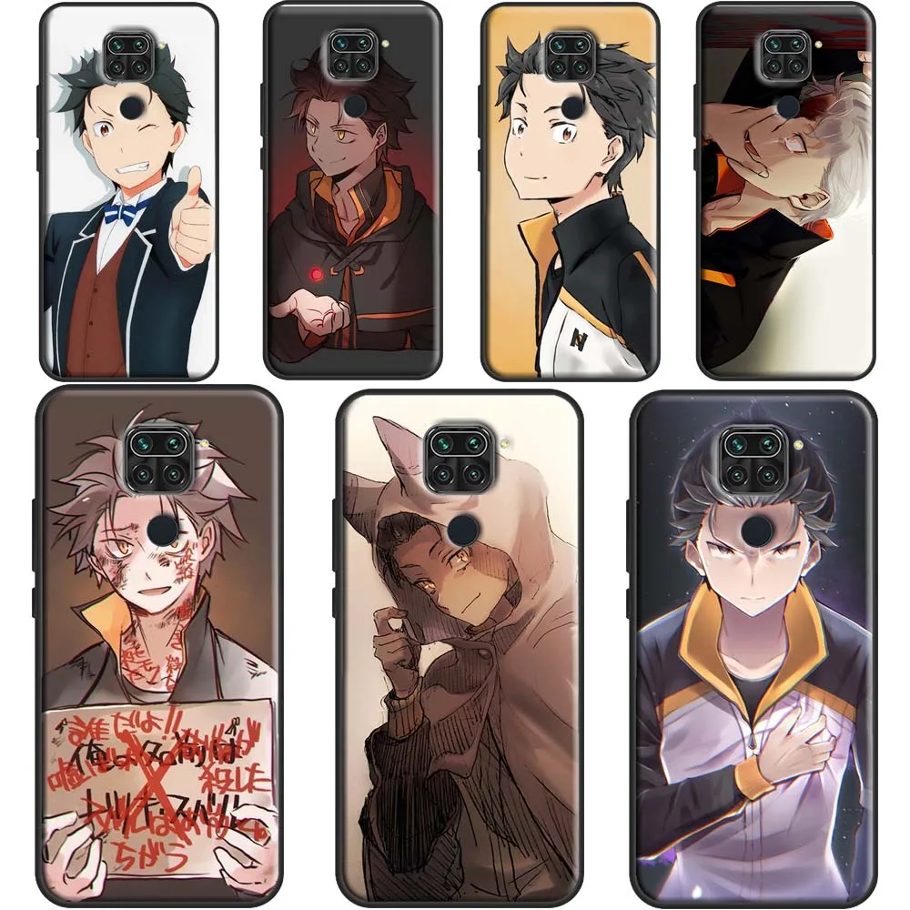 Чехол для телефона Natsuki Subaru Re Zero Xiaomi Redmi Note 11 Pro 7 8 9 10 9S 10S чехол 9A 9C 9T | Мобильные