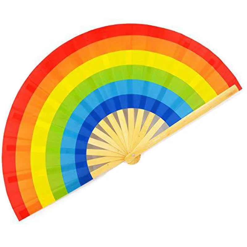 Высота 35 см ширина 66 бамбуковые ребра большого размера танцующие радужные