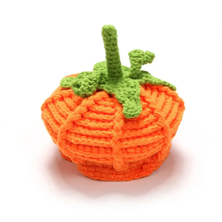 Милая шляпа для новорожденных с изображением растений вязаная шапка ручной