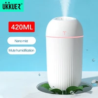 new 420ml usb silent air humidifier ultrasonic aromatherapy diffuser portable aromatherapy sprayer usb essential oil atomizer