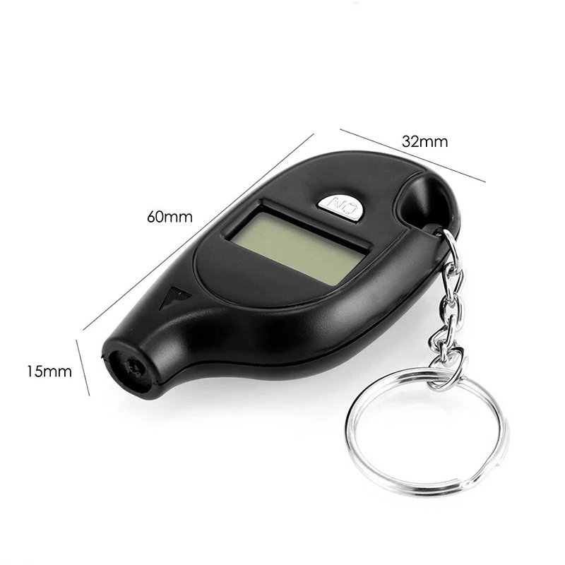 

Mini Portable Keychain Car Tire Tyre Wheel Air Pressure Gauge Tester Digital LCD 5-150 PSI Motorcycle Pressure Inspection Tool
