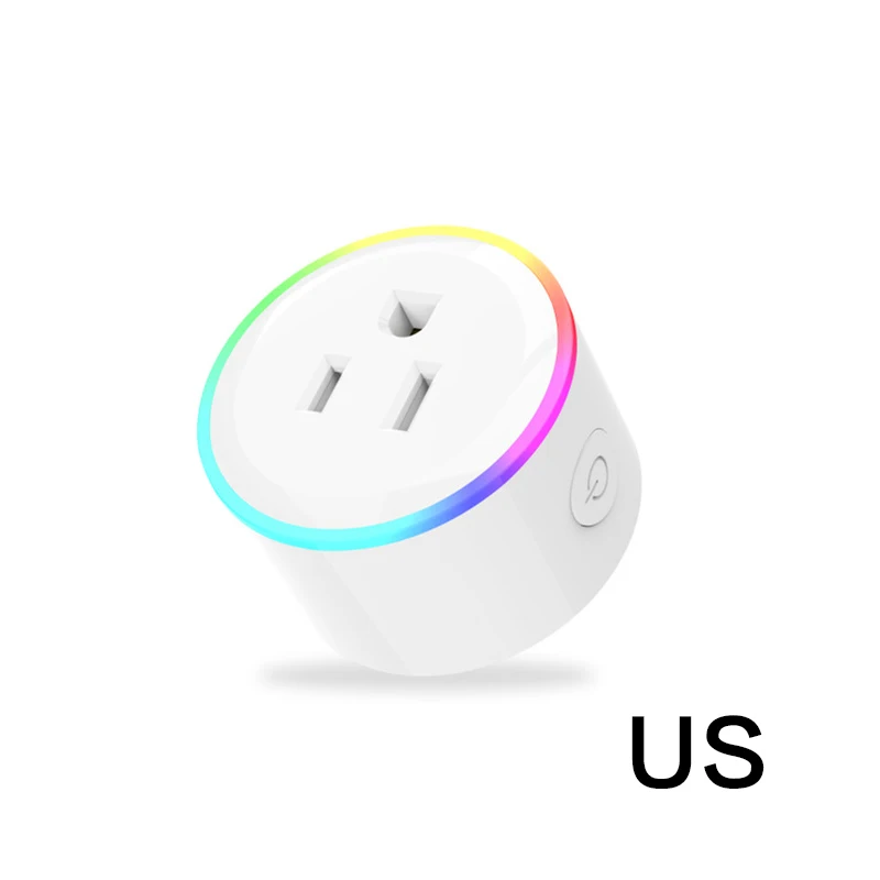 US Умная вилка Wifi умная розетка умная жизнь приложение дистанционное управление Голосовое управление ЕС США AU Великобритания Польша японская штепсельная вилка alexa Google Home - Цвет: US