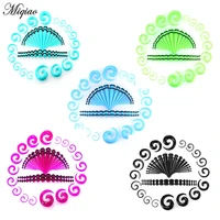 miqiao 1 set 14g 00g acrylic pointed conical snail earring set 54pcslot plugs and tunnels
