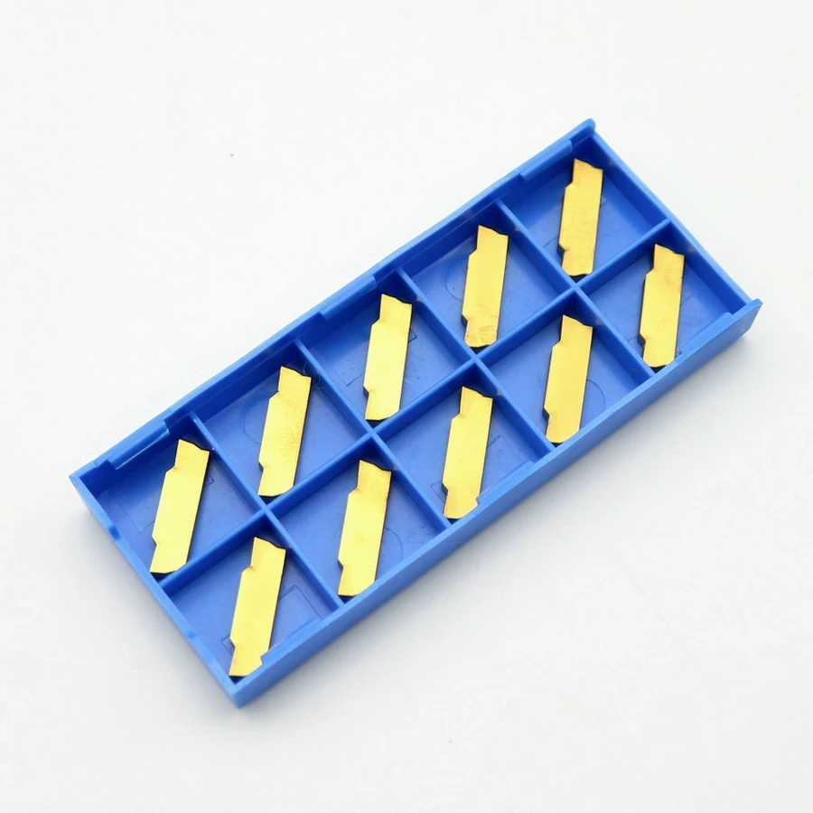 

10Pcs MGMN300-M CNC Blade Groove Carbide Insert Grooving Cut-Off Tool 3mm Width