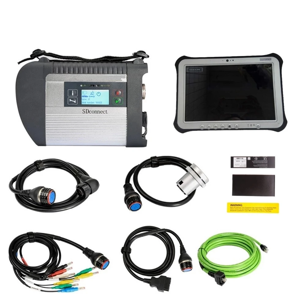 

V2019.12 MB SD Star C4 Star Diagnosis C4 Diagnosis with WIFI for Cars and Trucks With Panasonic FZ-G1 Toughpad Military T