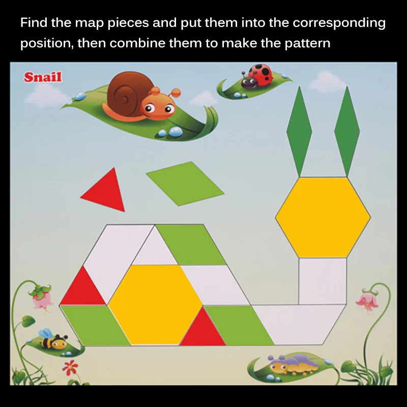 

Montessori Toys 250pcs Wooden Geometric Puzzle Tangram Jigsaw Board Toy Baby Early Educational Learning Toys For Children Game