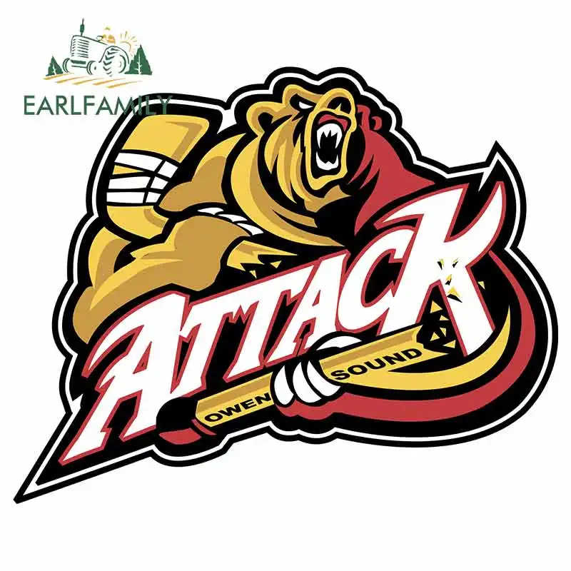 EARLFAMILY 13 см x 10 5 для Owen Sound Attack лого персональные креативные виниловые наклейки на