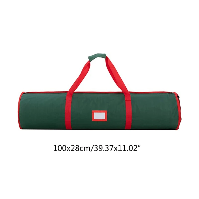 Bolsa de almacenamiento de papel de regalo para Navidad, contenedor organizador de rollos de papel de tela Oxford para regalo de vacaciones, accesorios de Navidad-5