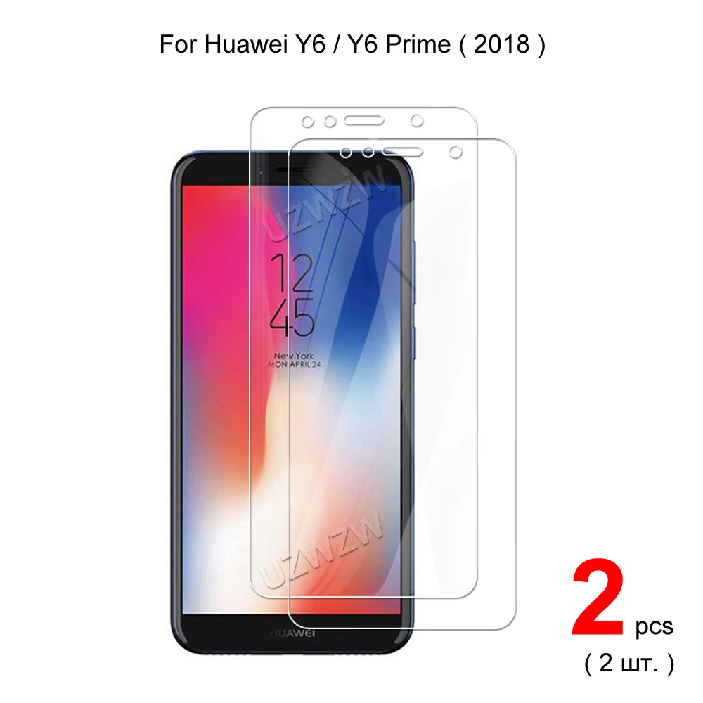 

For Huawei Y6 / Y6 Prime 2018 Tempered Glass Screen Protectors Protective Guard Film HD Clear 0.3mm 9H Hardness 2.5D