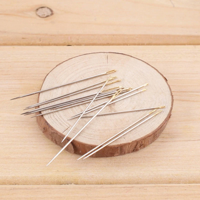 30 шт./компл. Ассорти ручные швейные иглы с круглой коробкой для хранения из