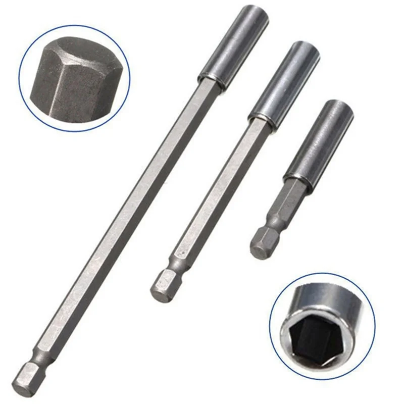 

1Pcs 1/4 Hex 60mm/100mm/150mm Magnetic Screwdriver Extension Bits Holder Bars tool parts