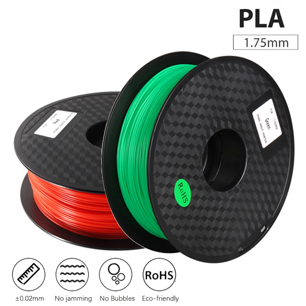 2 Color PLA Plastic for 3D Printer 1.75mm 0.5KG Spool Filament and Printing Materials Supplies | Компьютеры и офис