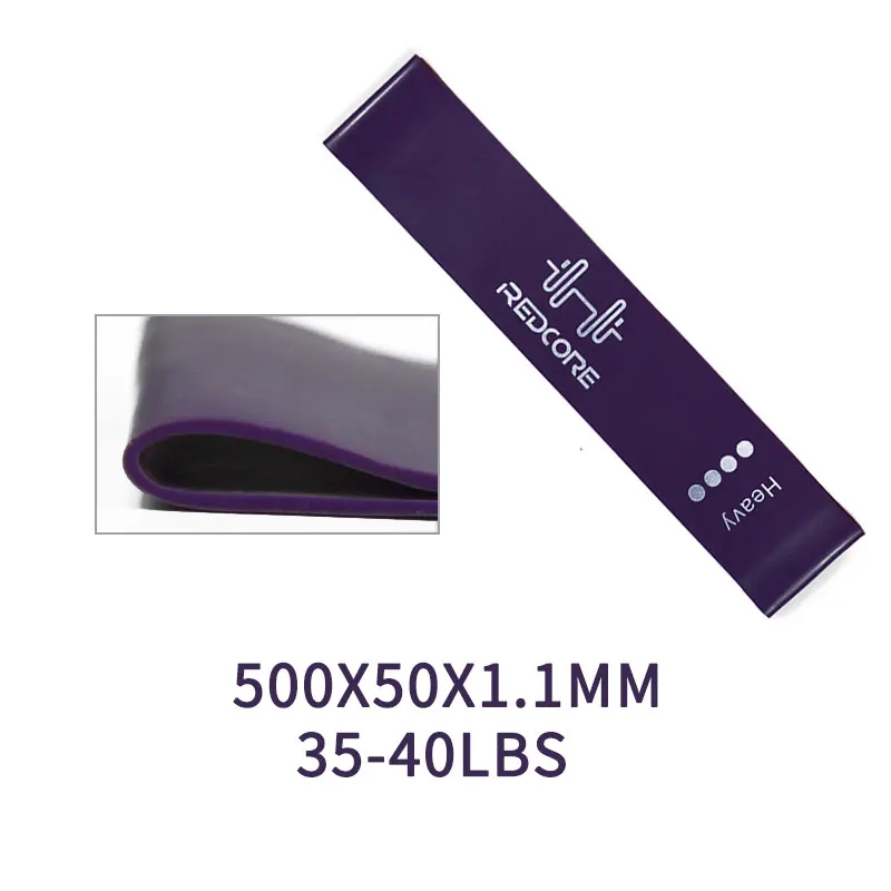Purple XC силовые Эспандеры 15-50LBS тренировки фитнес, Йога, Пилатес Резинки петли Индивидуальные женские резинки - Цвет: Purple