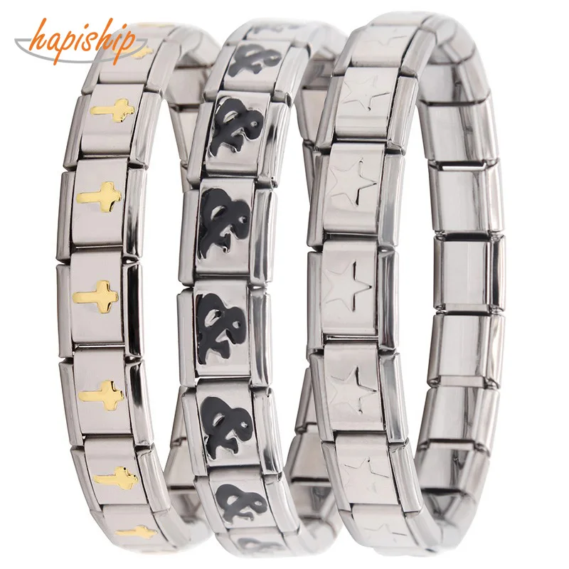 Hapiship 9 мм ширина Новые Модные женские ювелирные изделия из нержавеющей стали