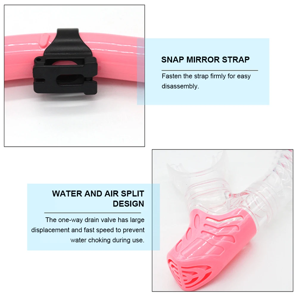 

Professional Scuba Diving Mask Set Anti-Fog Tempered Goggles with Breathing Tube Adjustable Strap for Women Men Swimming Goggles