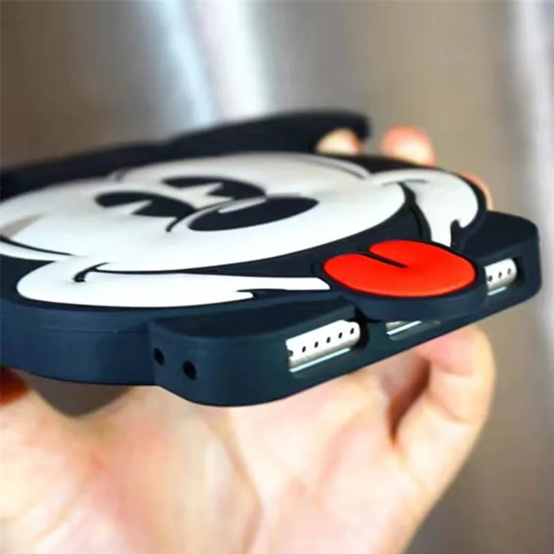 Роскошный 3D Модный милый мягкий силиконовый гелевый Чехол с большой головой