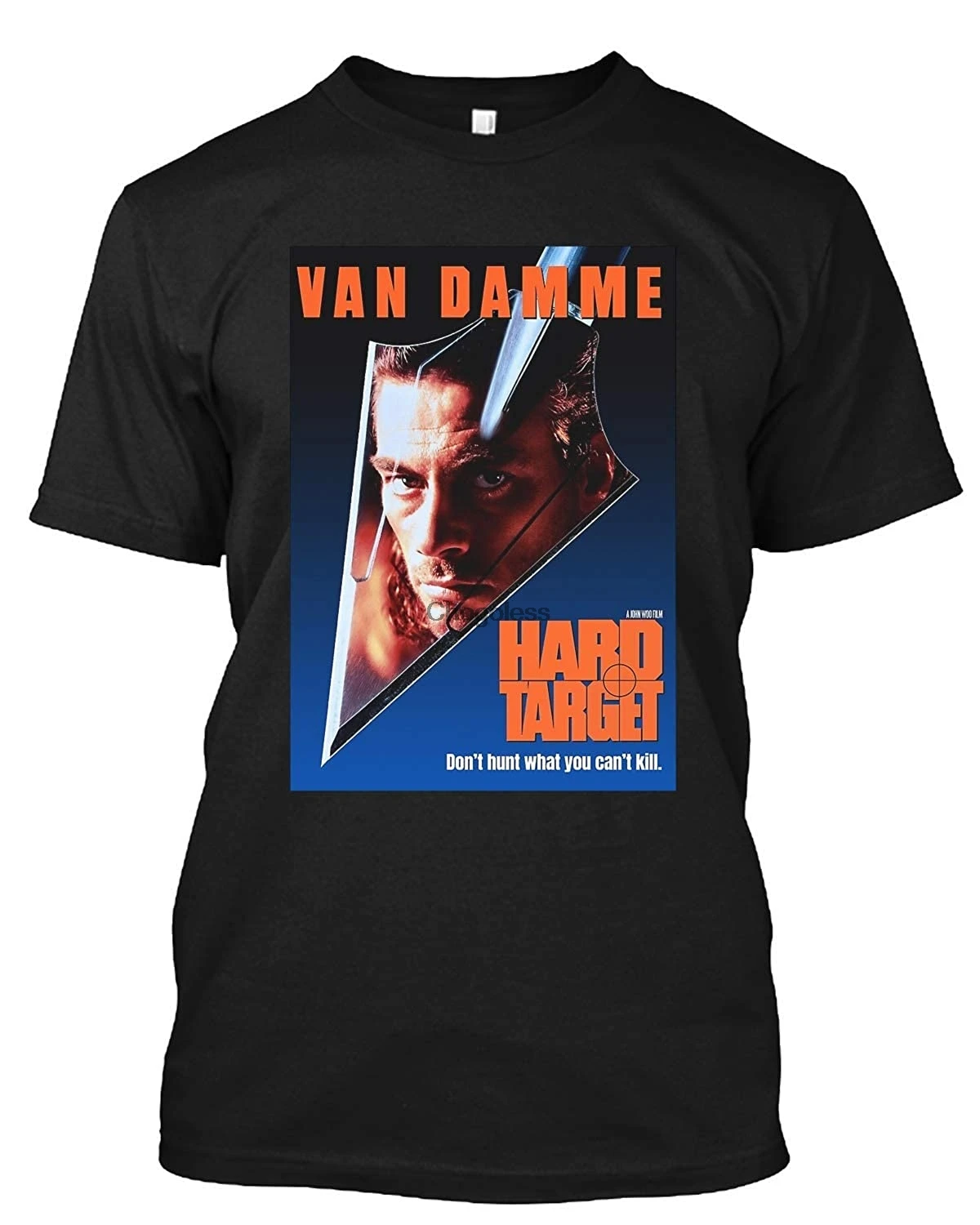 Футболка с изображением джинда Клода Ван Дамма жесткого мишени кикбоксёра