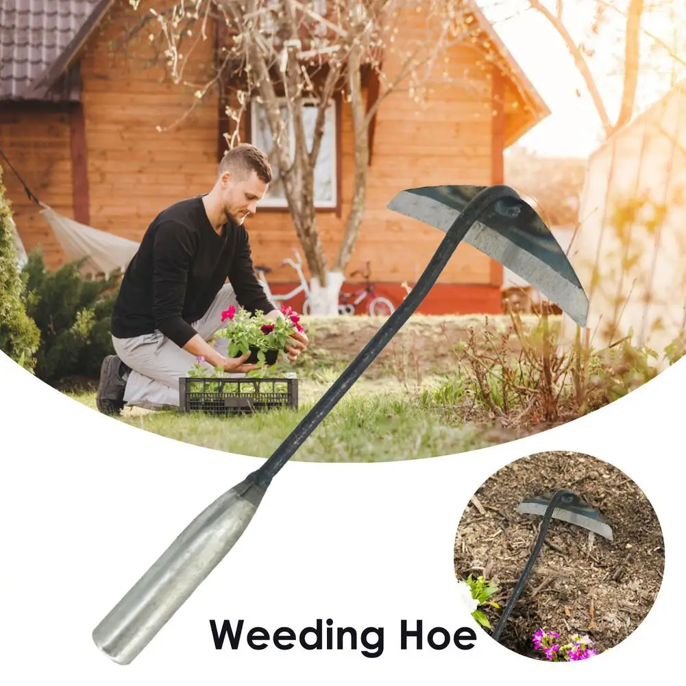 

All-Steel Hardened Hoe Durable Edge Tool Garden Edger Weeder Hand Shovel Weed Puller Accessory For Backyard Weeding Garden Tool